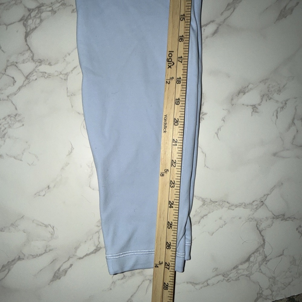 Lululemon Double Lined Align‎ Nulu Leggings Light Blue Sz 10 High Rise - Picture 8 of 8
